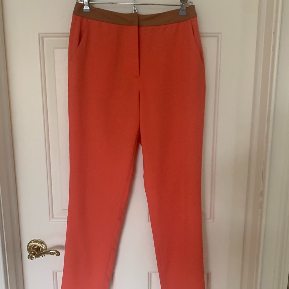 Peach Slim Cut Pants, Size Small